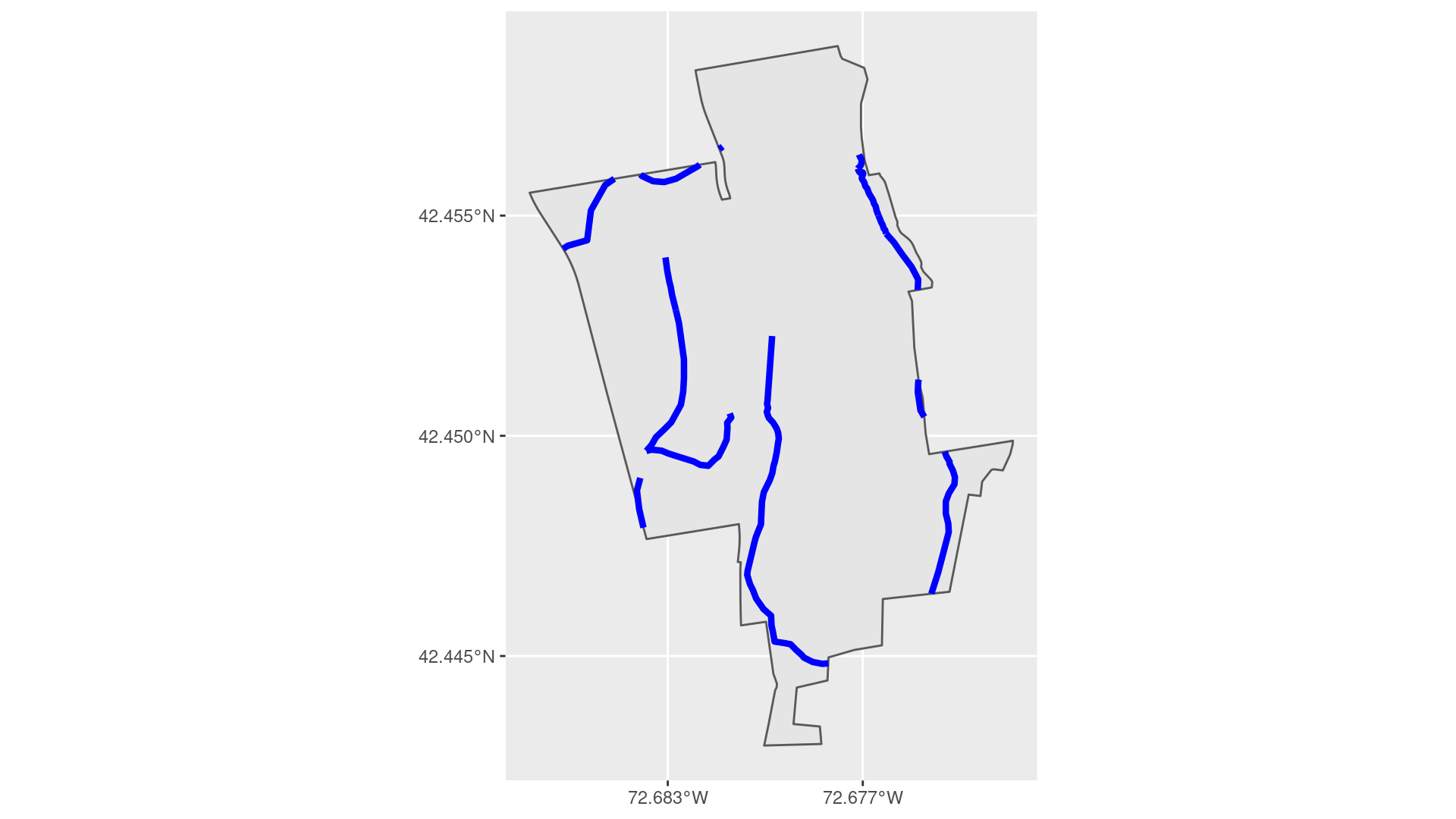 Streams on the MacLeish property.