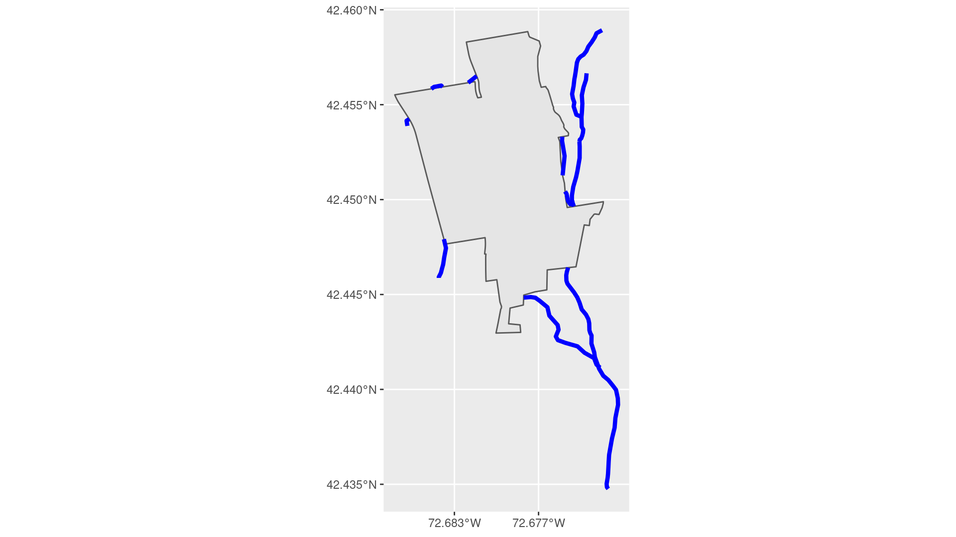 Streams on the MacLeish property.